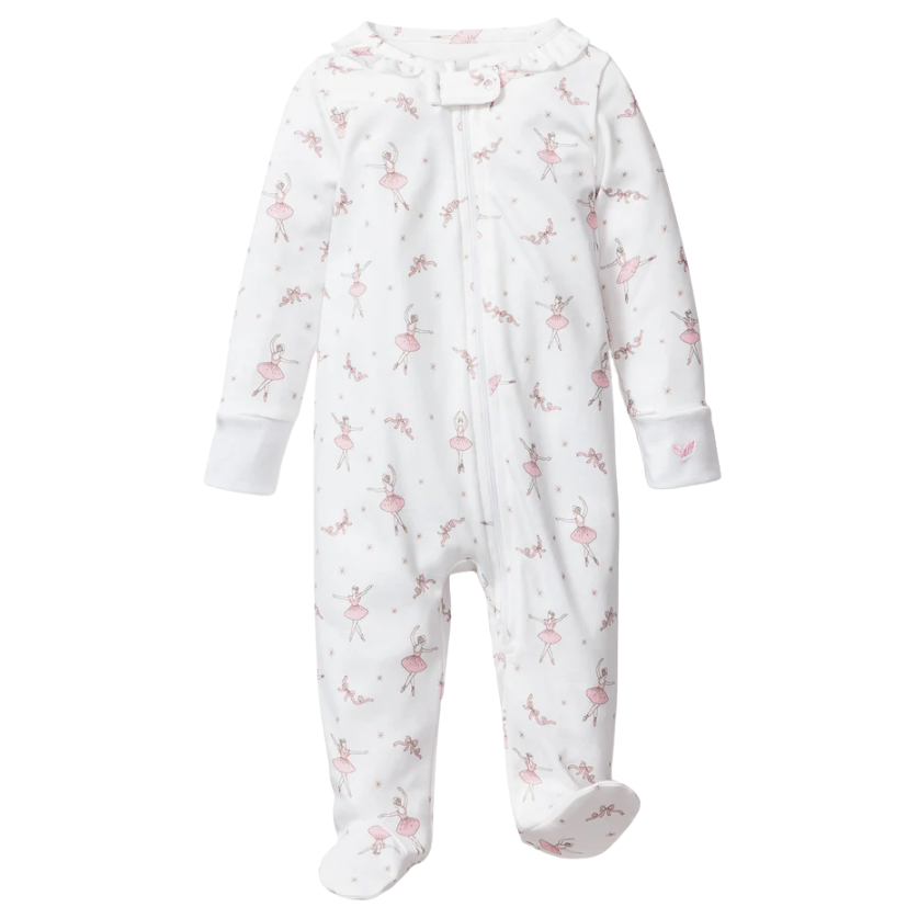 Baby's Pima Romper in Sugar Plum Fairy - HoneyBug 