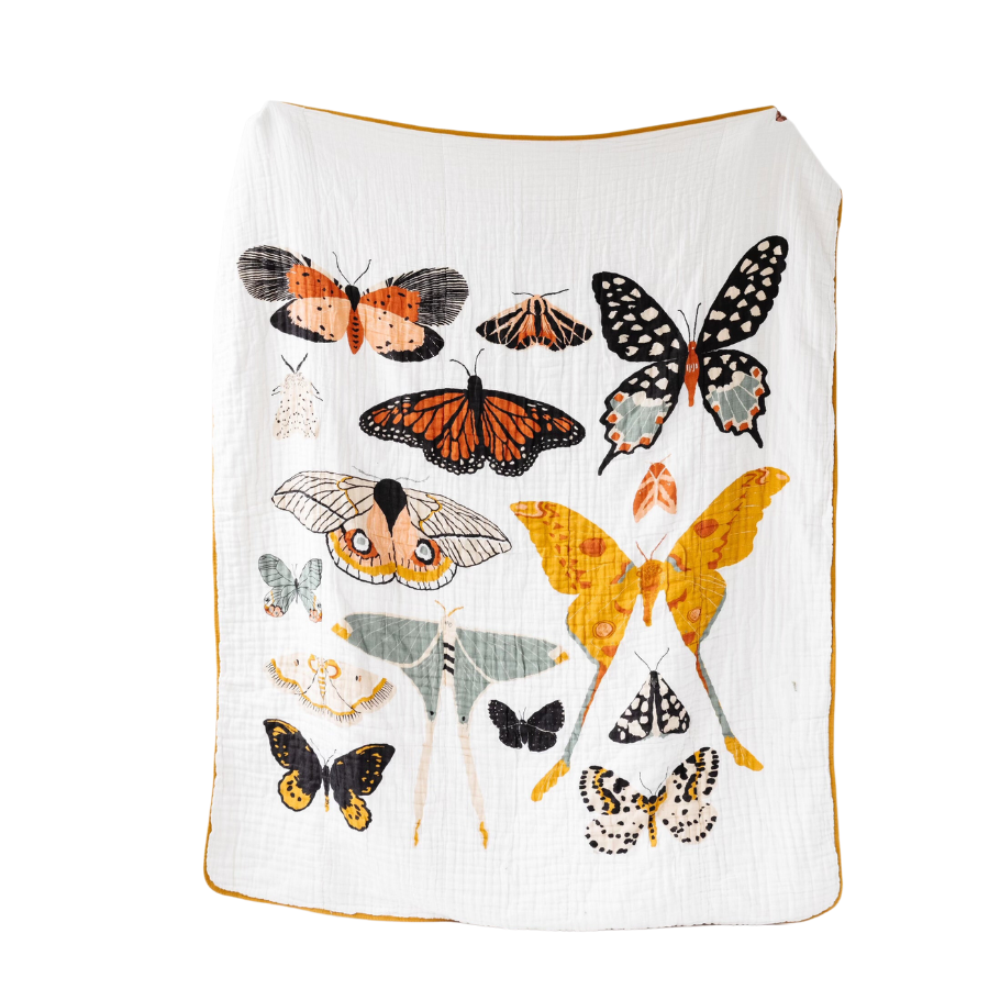 Large Butterfly Collector Throw Blanket - HoneyBug 