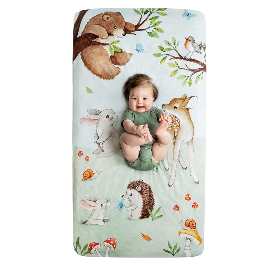 Enchanted Forest Standard Size Crib Sheet Crib Sheet