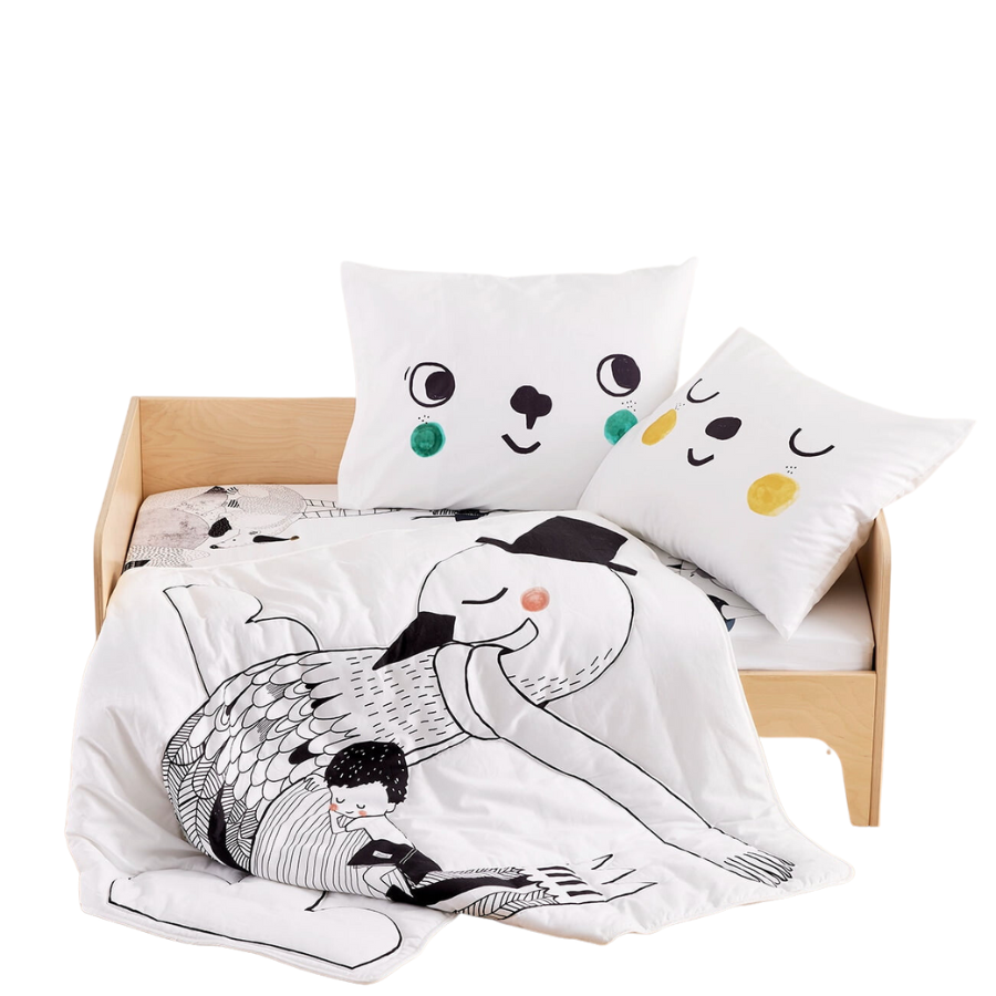 Swan Toddler Bedding Set - HoneyBug 