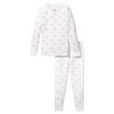 Kid's Pima Snug Fit Pajama Set in Blushing Bows