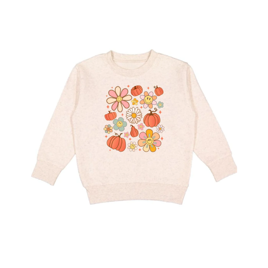 Pumpkin Daisy Doodle Sweatshirt - HoneyBug 