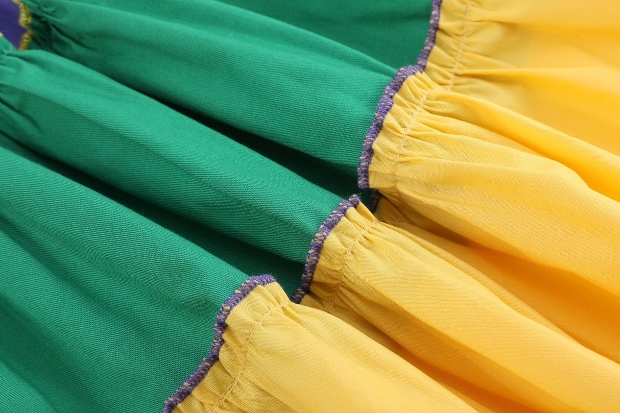 Purple, Green and Gold Mardi Gras Dress