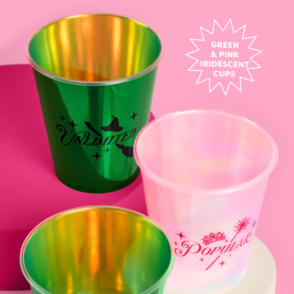 Emerald City Cups - 16 Plastic Cups