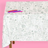 Color Me Merry Paper Tablecloth - Coloring Tablecloth