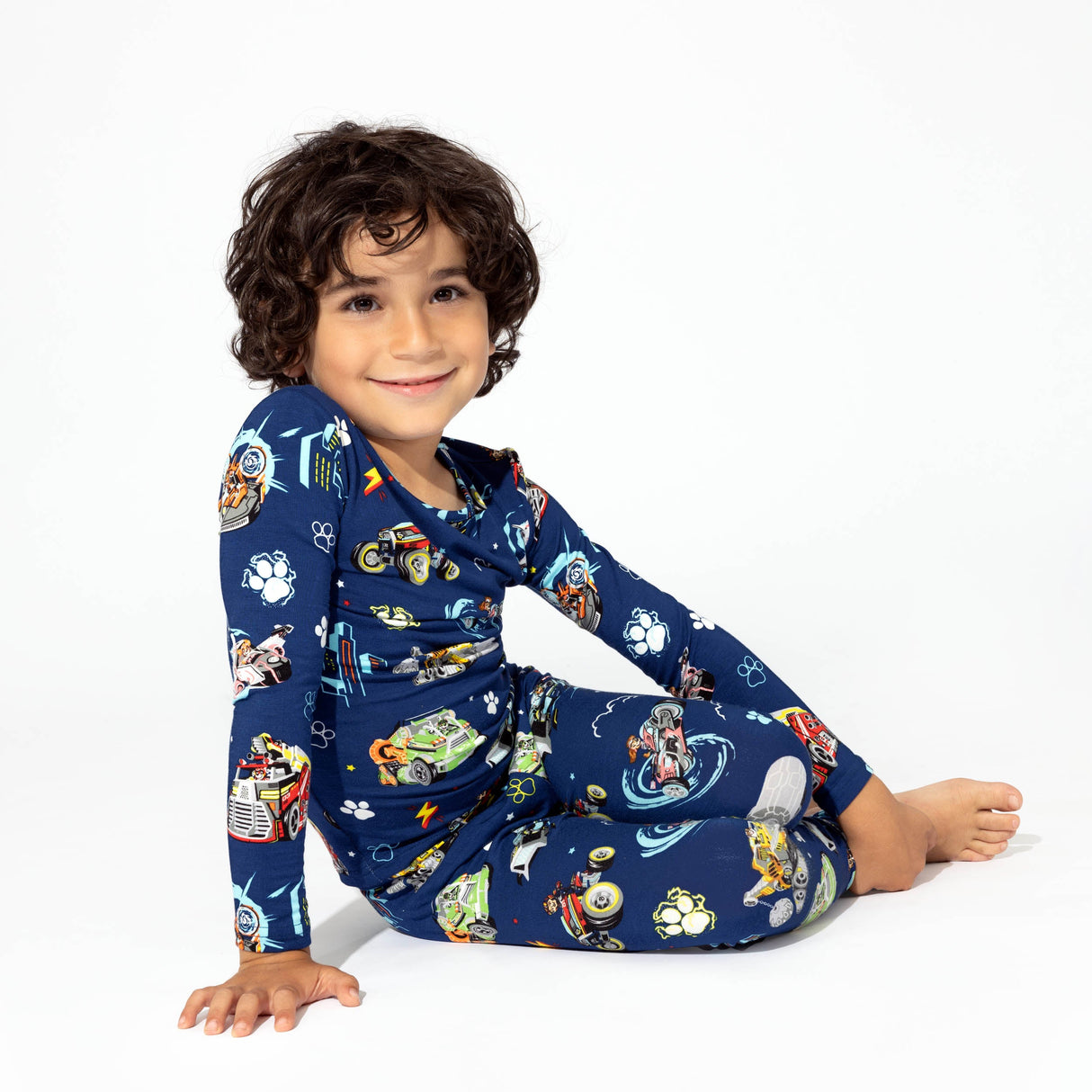 PAW Patrol: The Mighty Movie - Mighty Vehicles Bamboo Kids Pajamas - HoneyBug 
