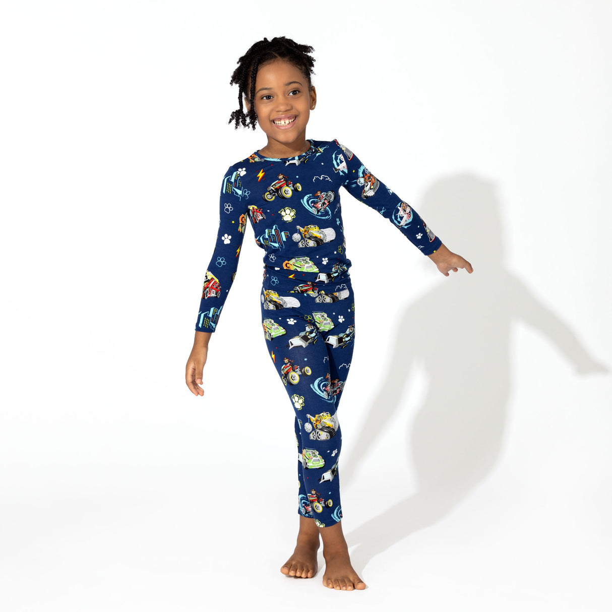 PAW Patrol: The Mighty Movie - Mighty Vehicles Bamboo Kids Pajamas - HoneyBug 