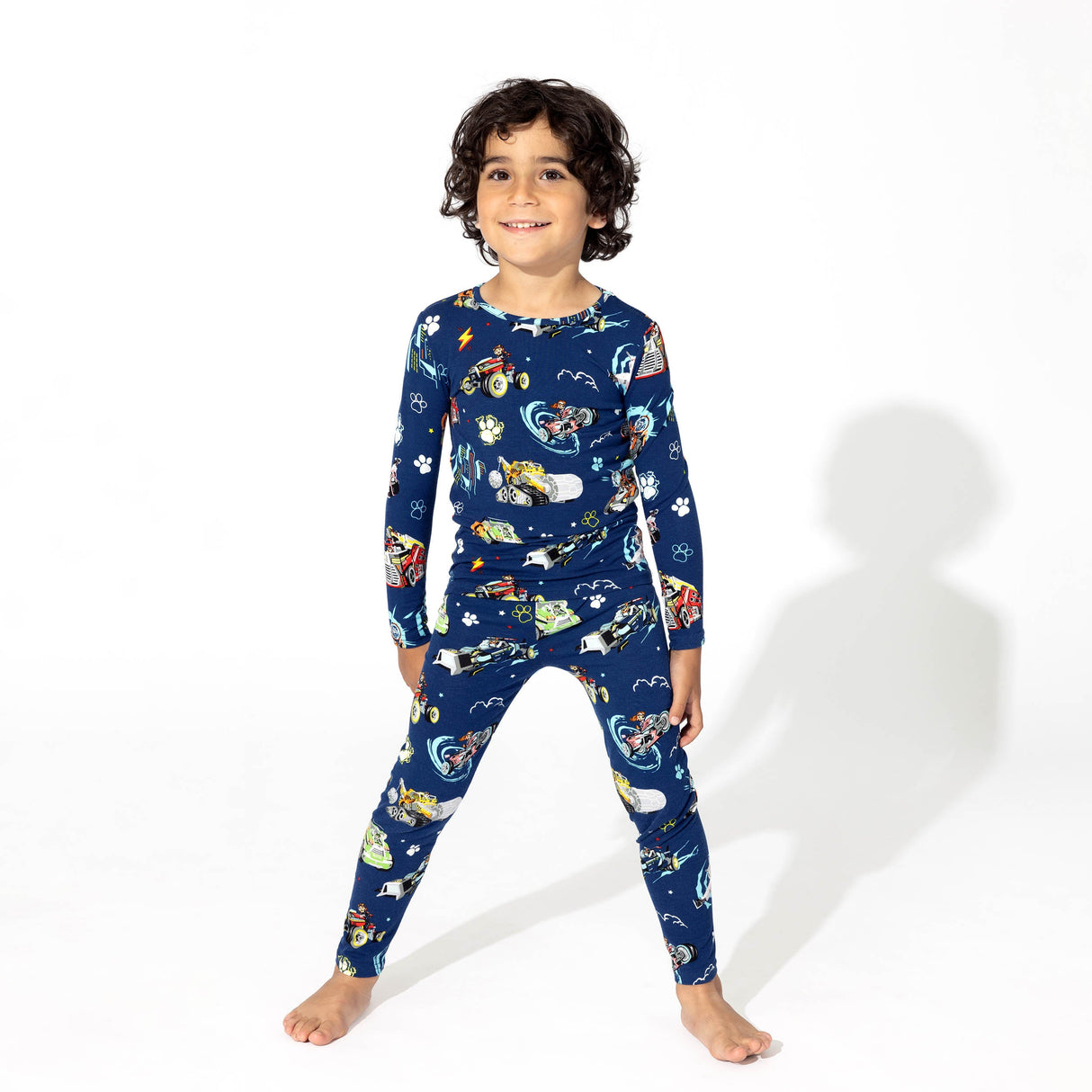 PAW Patrol: The Mighty Movie - Mighty Vehicles Bamboo Kids Pajamas - HoneyBug 