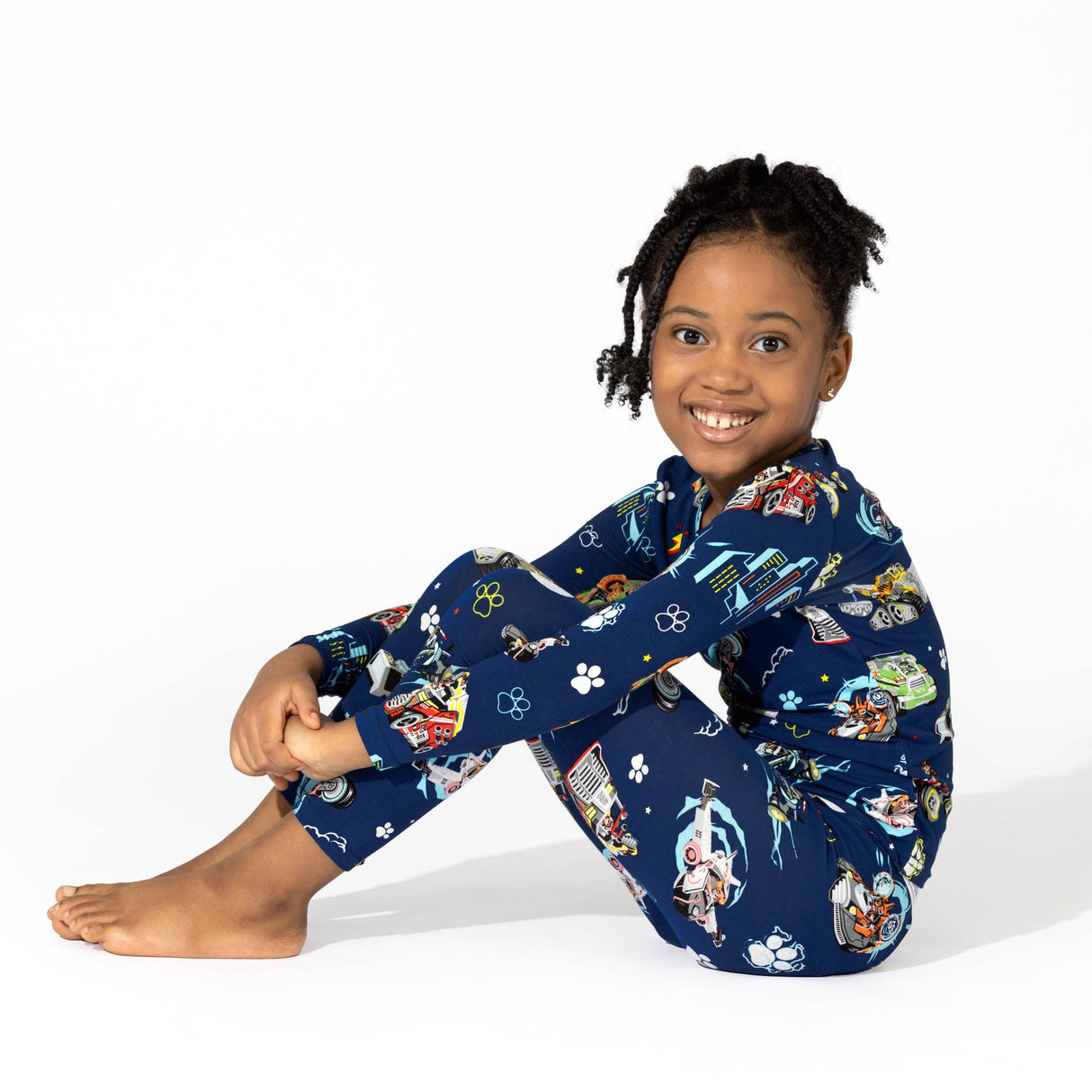 PAW Patrol: The Mighty Movie - Mighty Vehicles Bamboo Kids Pajamas - HoneyBug 
