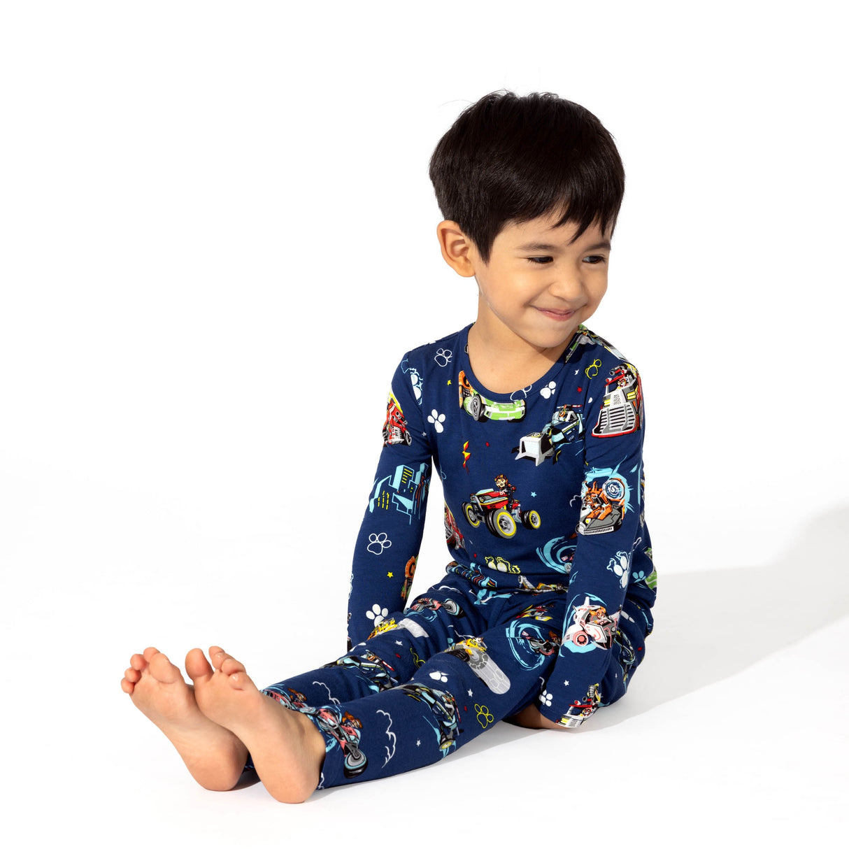 PAW Patrol: The Mighty Movie - Mighty Vehicles Bamboo Kids Pajamas - HoneyBug 