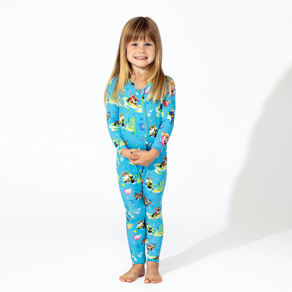 PAW Patrol: The Mighty Movie - Mighty Pups Bamboo Convertible Footie - HoneyBug 