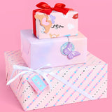 Gifting Era Wrapping Paper Set - 12 Sheets + 16 Tags