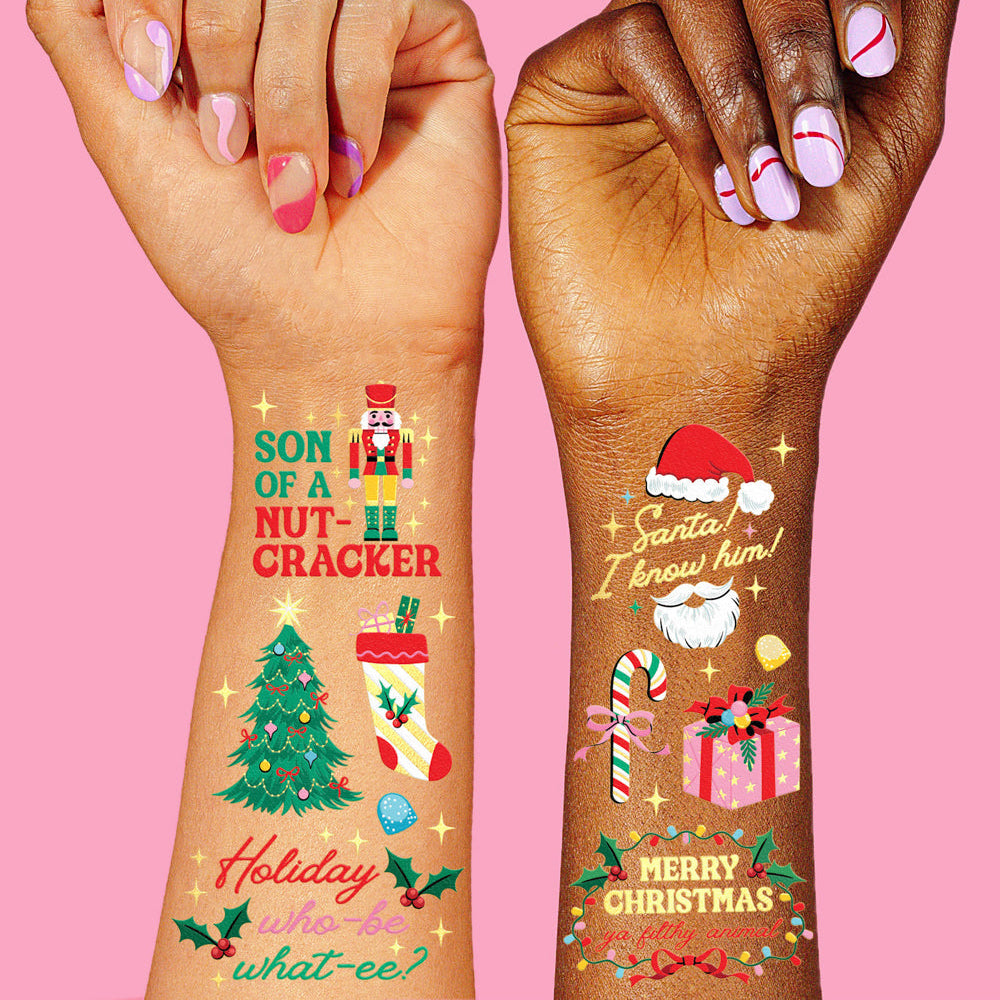 Christmas Movie Tattoos - 48 Temporary Tattoos