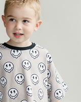 Short Sleeve Bubble Romper | Electric Drippy - HoneyBug 