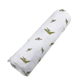 Pteranodon Cotton Muslin Swaddle - HoneyBug 