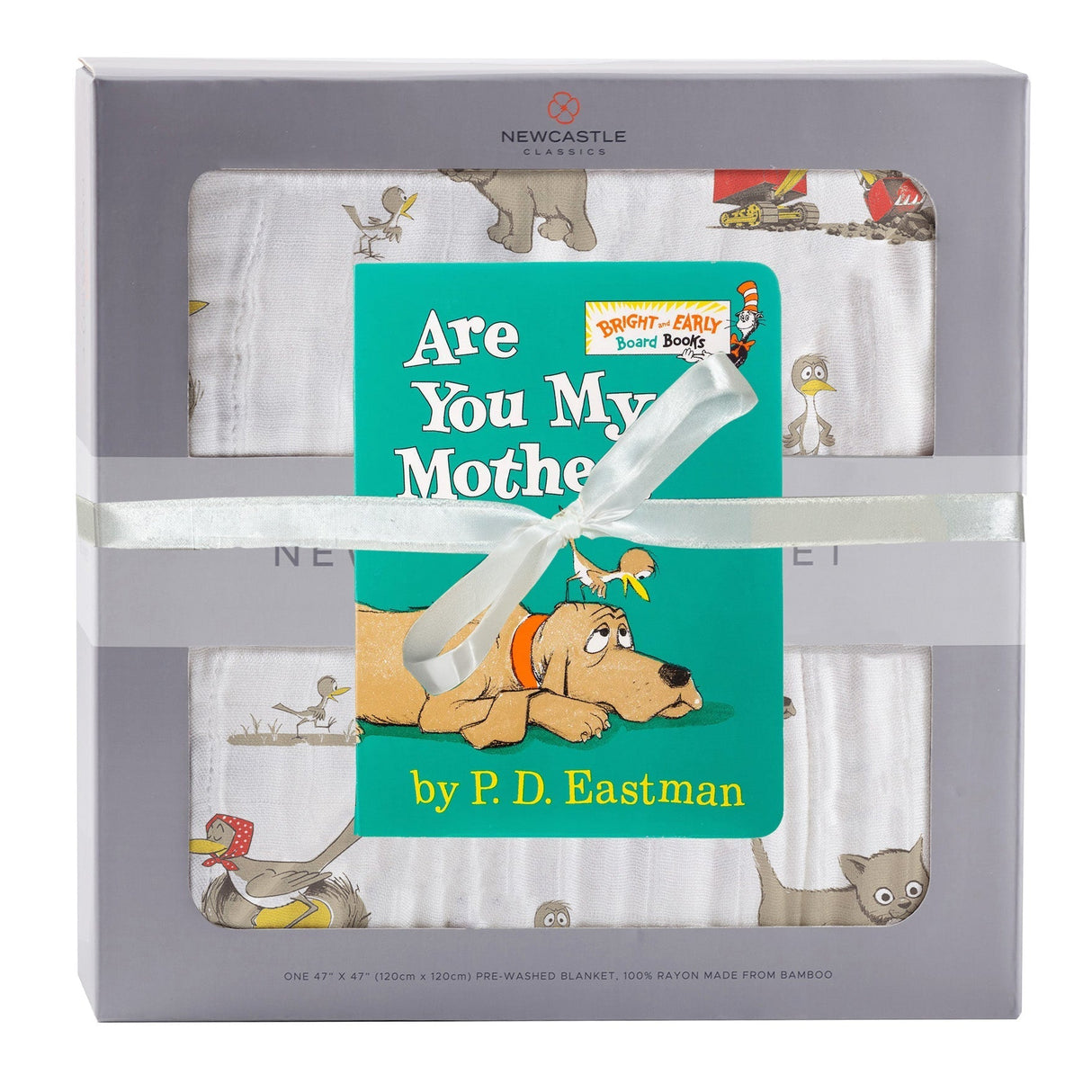 Are You My Mother? Bamboo Muslin Newcastle Blanket with Book Set