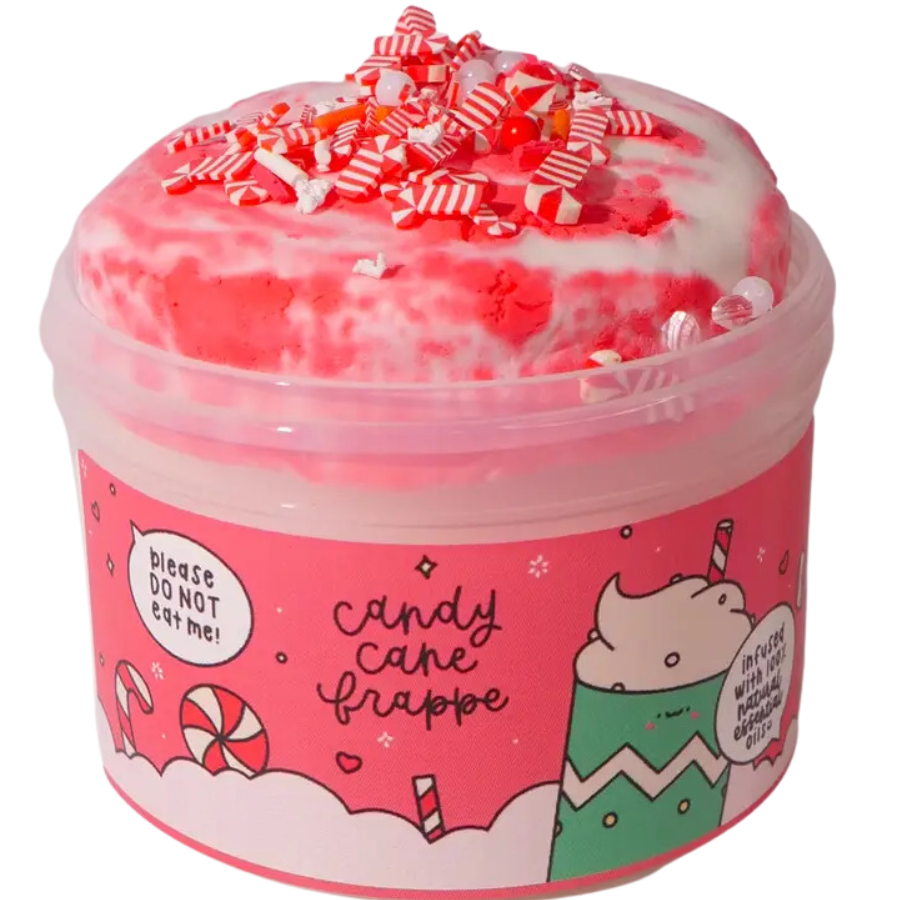 Candy Cane Frappe - Christmas Slime - HoneyBug 