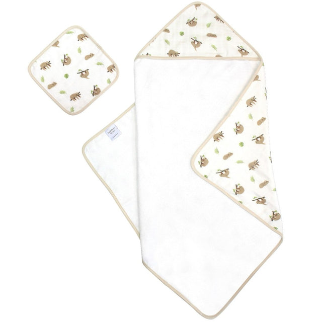 Sloth Hooded Towel Set - HoneyBug 