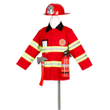 Fireman Costume Set for Children – Includes Accessories for Role-Play & Entertainment-sz 4-7 yrs