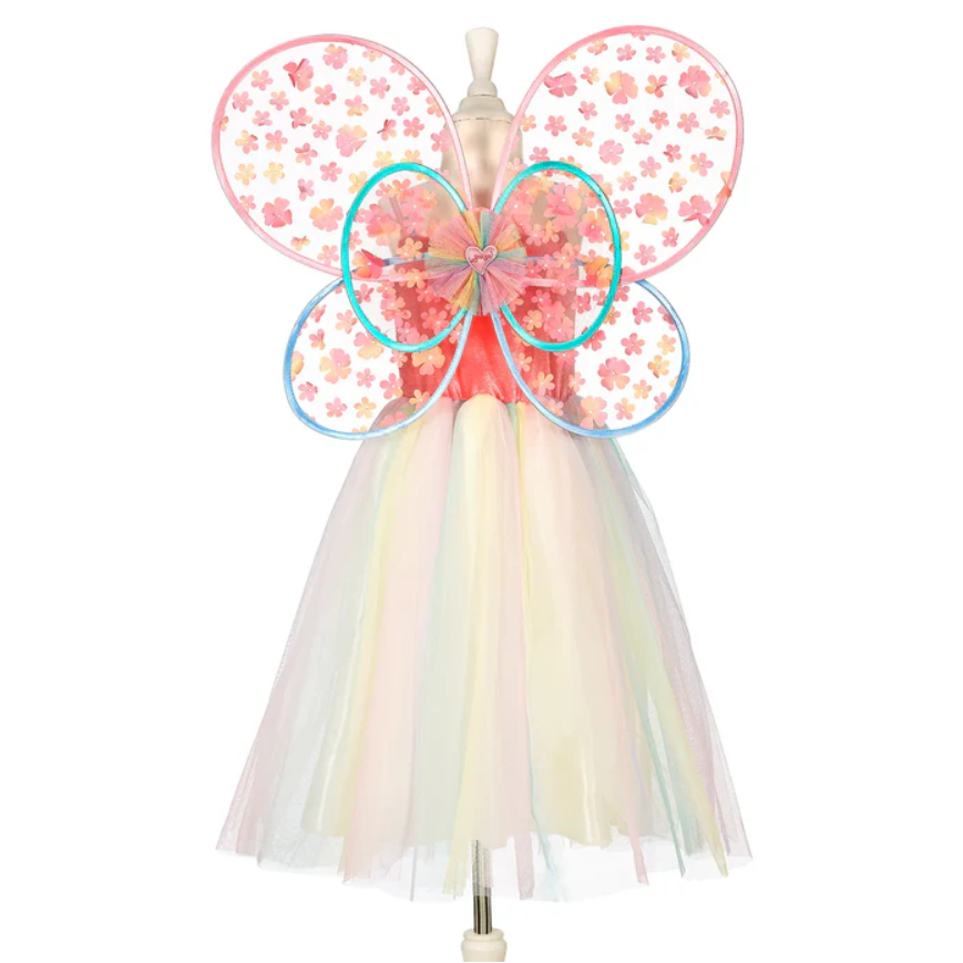 Flora Dress and Wings Set (Green) - Role-Play for Children (3 sizes)