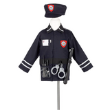 Policeman Costume Set for Children – Includes Accessories for Role-Play & Entertainment - sz 4-7 yrs