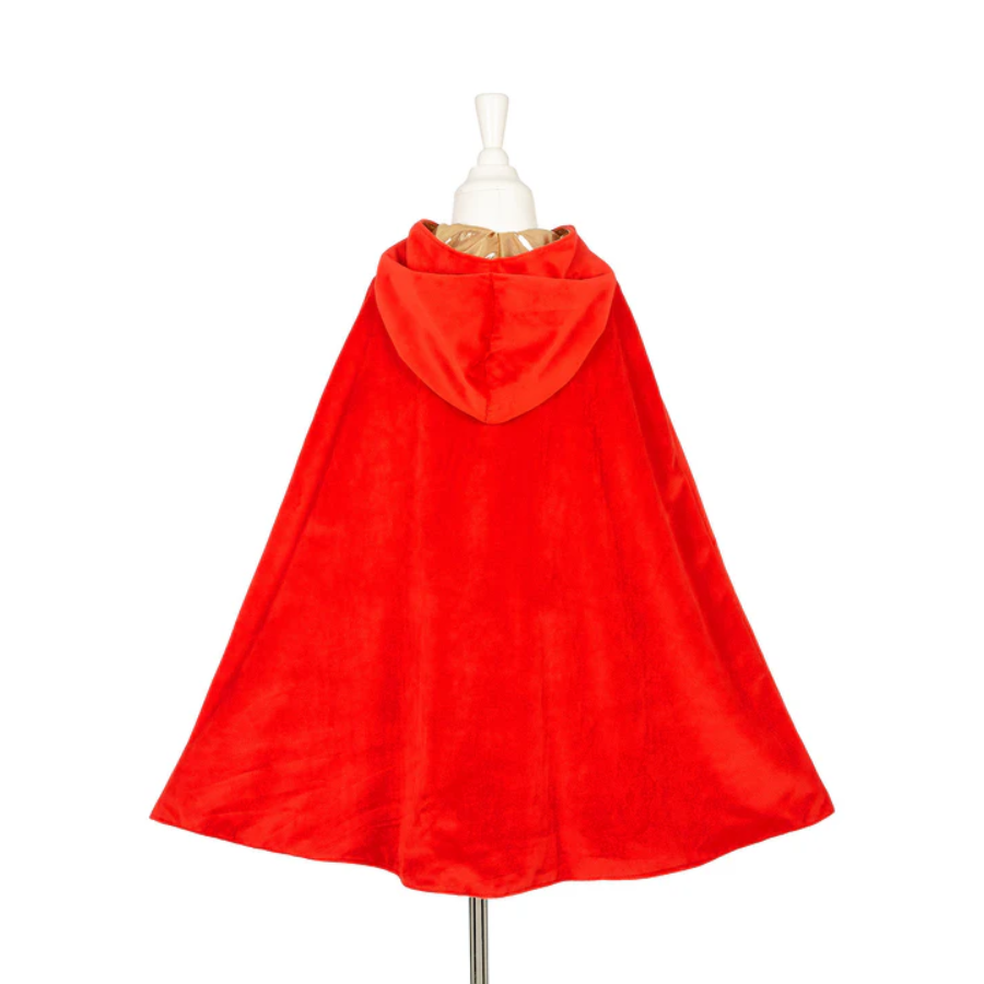 Princess-Red Costume Reversible Cape for Kids - Carnival & Festive Use - 4-7 yrs
