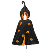 Pumpkin Costume Cape for Kids - Carnival & Festive Use - sz 4-8 yrs