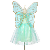 Camille - Dress and Wings Set (Green) - Role-Play for Children (2 sizes)