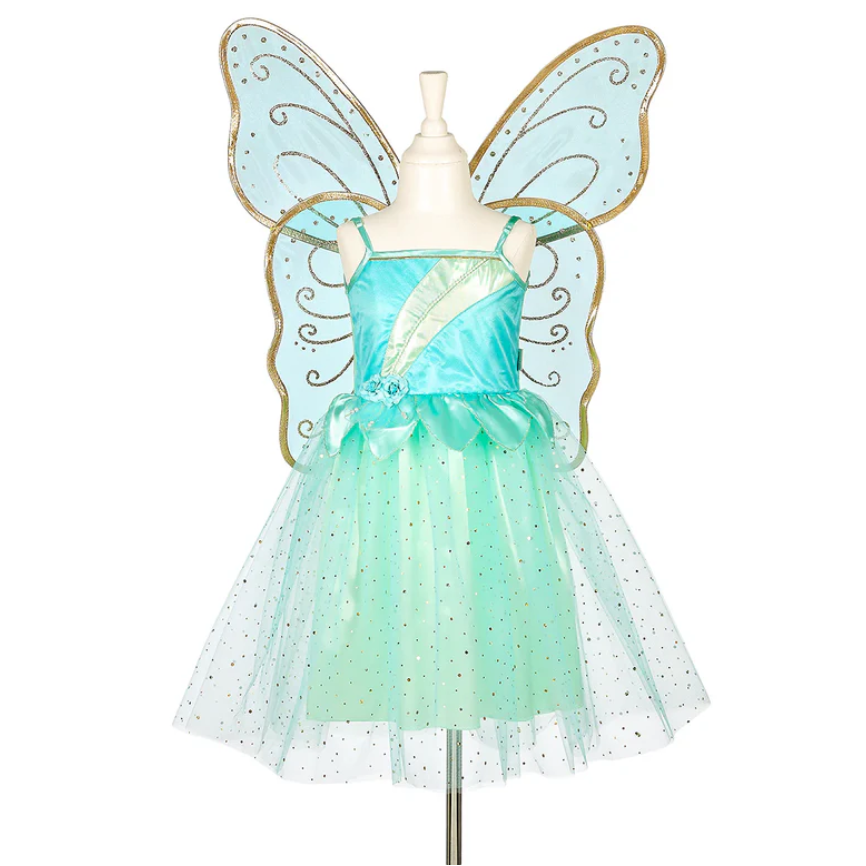 Camille - Dress and Wings Set (Green) - Role-Play for Children (2 sizes)