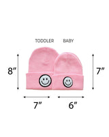 Smiley Beanie | Pink - HoneyBug 