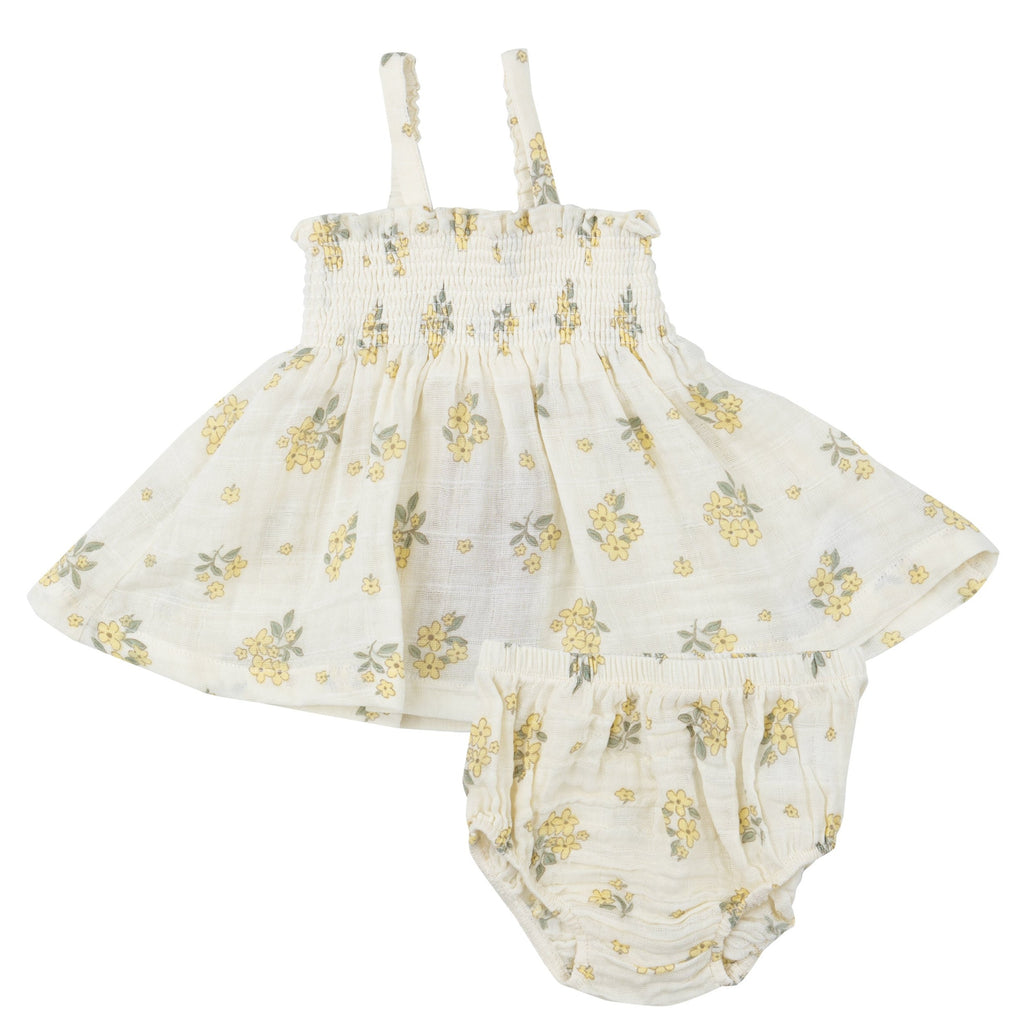 Smocked Top  & Bloomer - Buttercup Bouquets - HoneyBug 