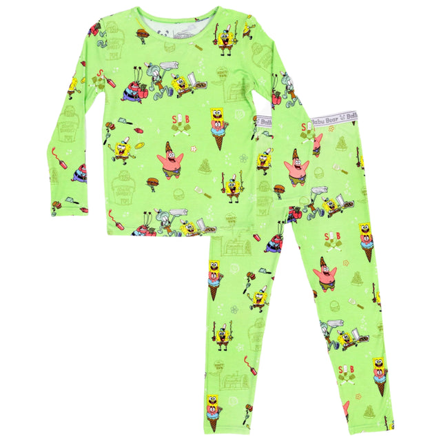 SpongeBob SquarePants: Foodie Bamboo Kids Pajamas - HoneyBug 