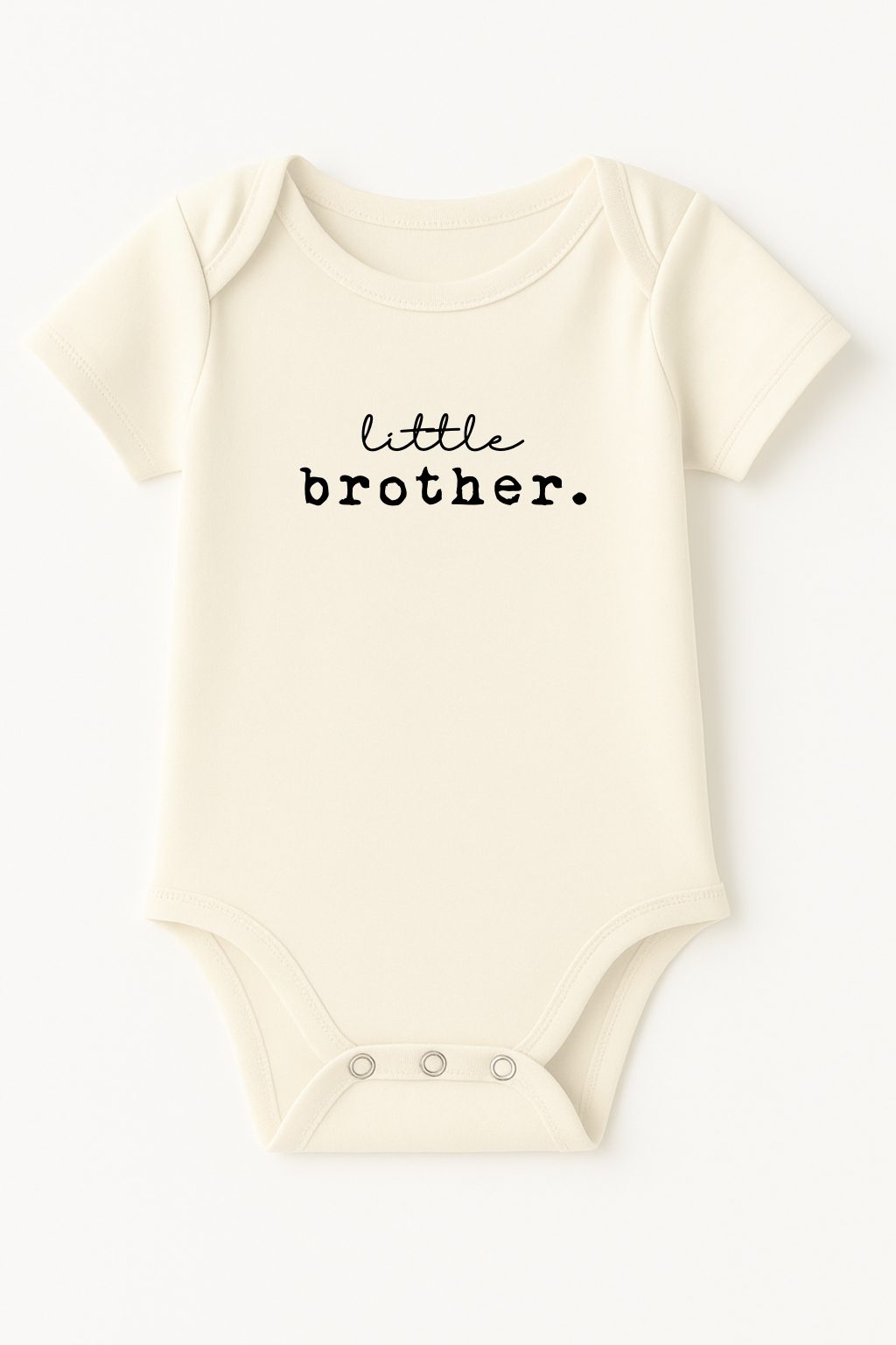 Little Brother Organic Cotton Short Sleeve Baby Bodysuit - HoneyBug 