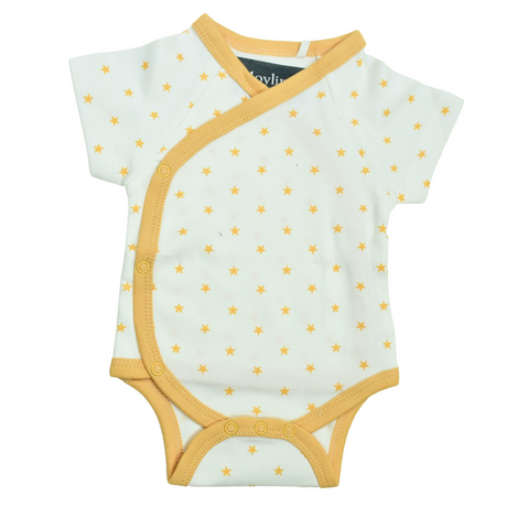 Organic Cotton Pride Kimono Onesie - Star - HoneyBug 