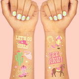 Cowgirl Tats - 46 Foil Temporary Tattoos