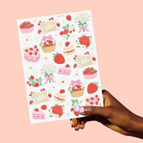 Berry Sweet Tats - 60 Foil Temporary Tattoos