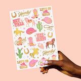 Cowgirl Tats - 46 Foil Temporary Tattoos