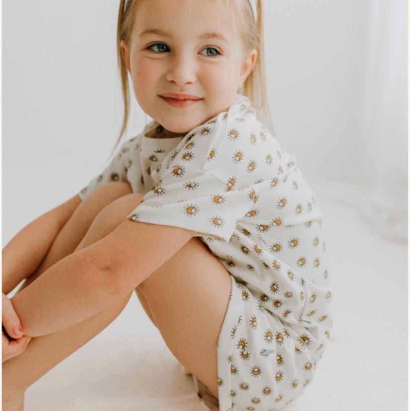 Boxy Toddler Tee | Sun - HoneyBug 