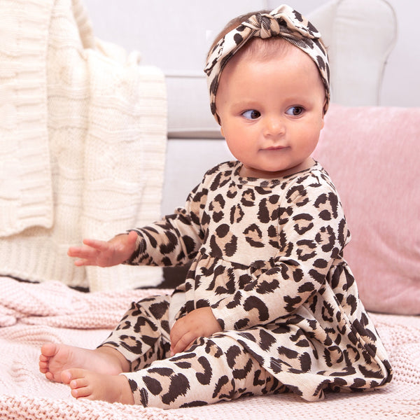 Leopard Baby Girl Dress - HoneyBug 
