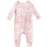 Vintage Rose Cotton Romper - HoneyBug 