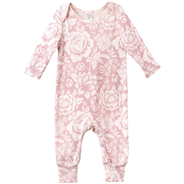 Vintage Rose Cotton Romper - HoneyBug 