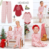 Christmas Bamboo Zipper Romper Ho-Ho-Ho - HoneyBug 