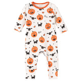Halloween Playful Pumpkins Bamboo Romper - HoneyBug 