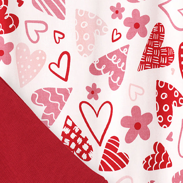 Hearts Valentine Romper - HoneyBug 
