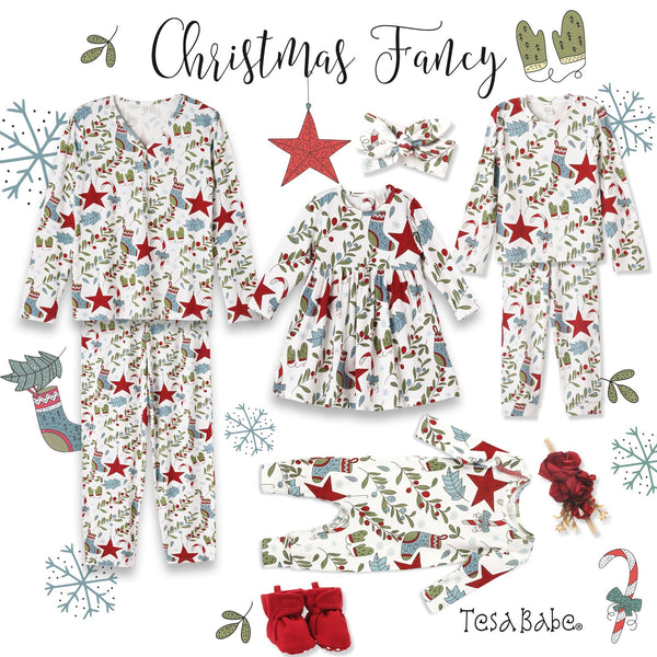 Christmas Fancy Girl's Pajama Set - HoneyBug 