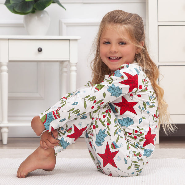 Christmas Fancy Girl's Pajama Set - HoneyBug 