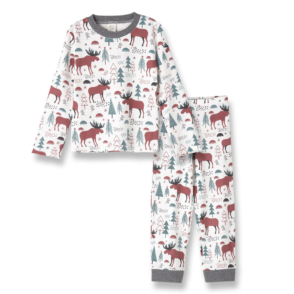 Moose Tracks Boy's Pajama Set - HoneyBug 