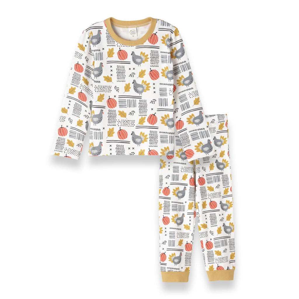 Turkey Trot Kid's Pajama Set - HoneyBug 