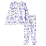 Toile de Jouy Girl's Bamboo Pajama Set
