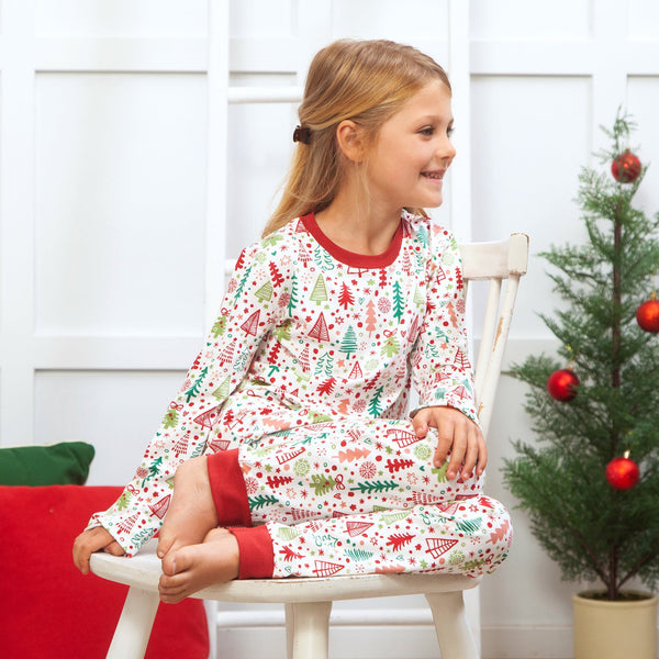 Cozy Christmas Kid's Bamboo Pajama Set - HoneyBug 